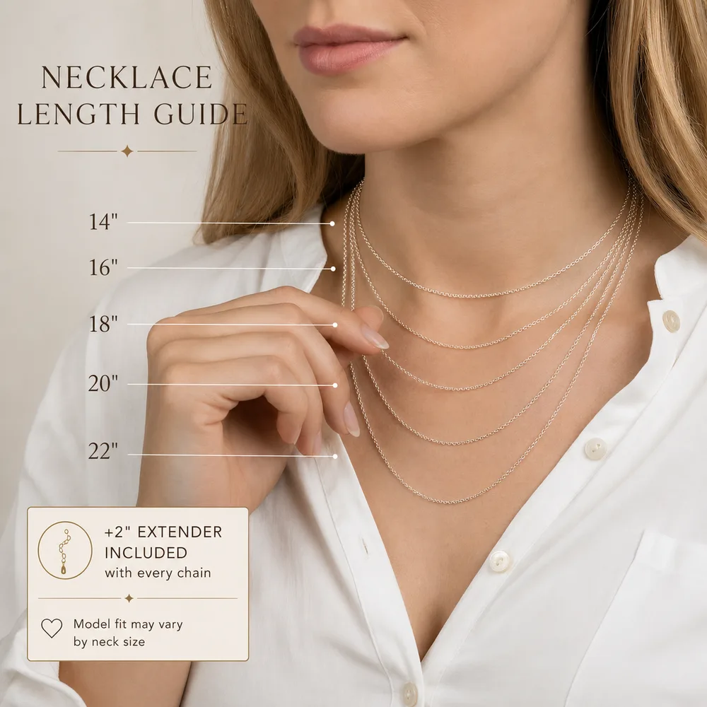 Necklace length guide