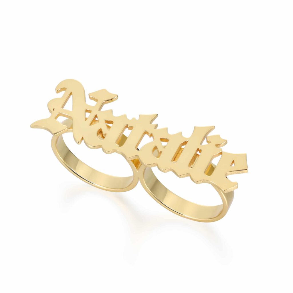 Two Finger Ring [Gold, Sterling Silver] | FARUZO