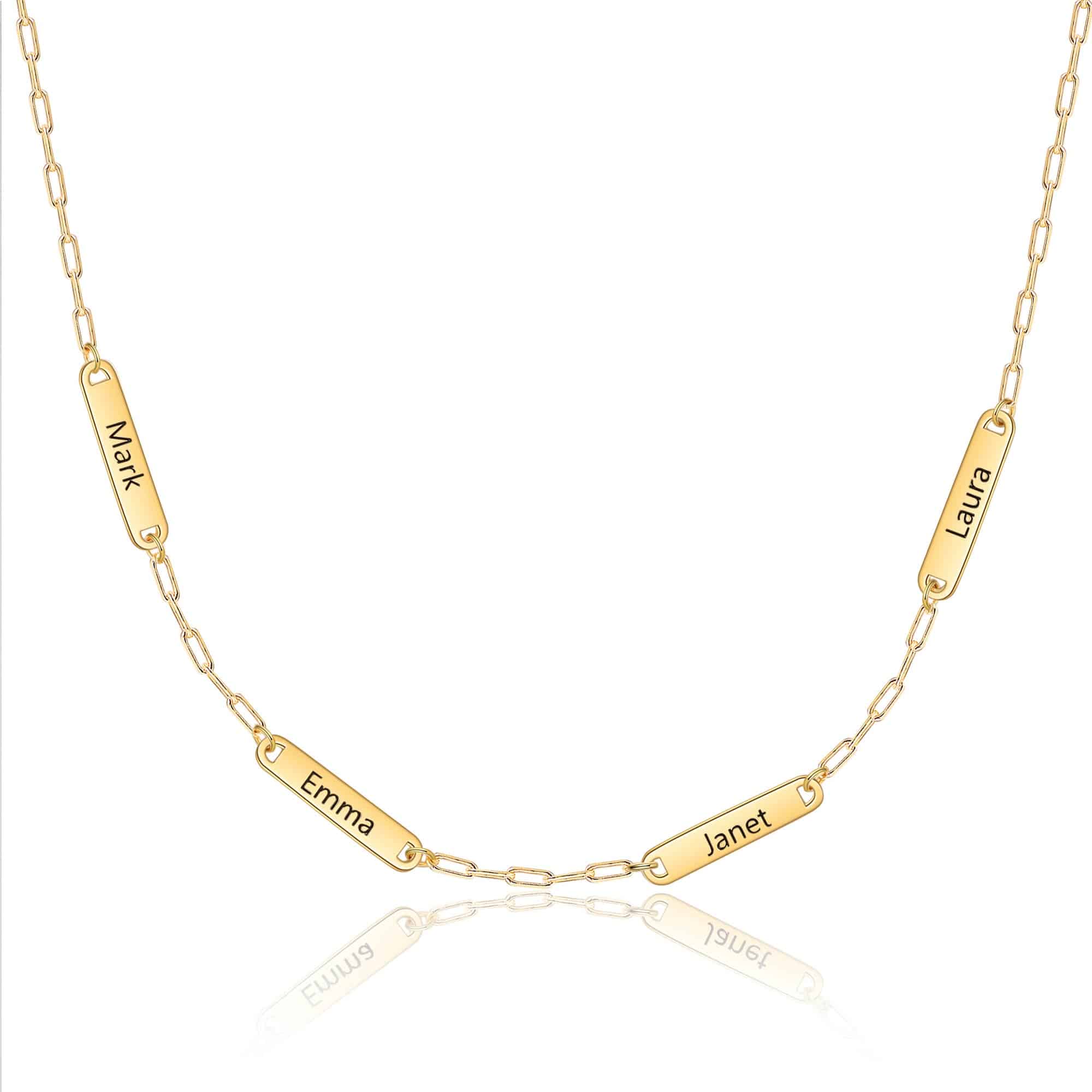 Mothers Day Necklace with Names FARUZO