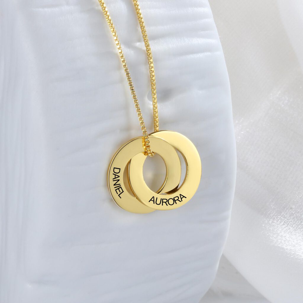 Personalized Russian Ring Necklace [2,3,4,5 Rings]