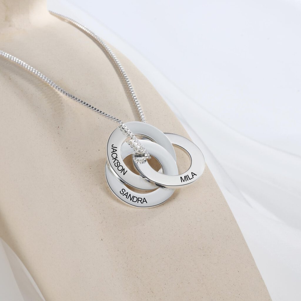 Personalized Russian Ring Necklace [2,3,4,5 Rings]